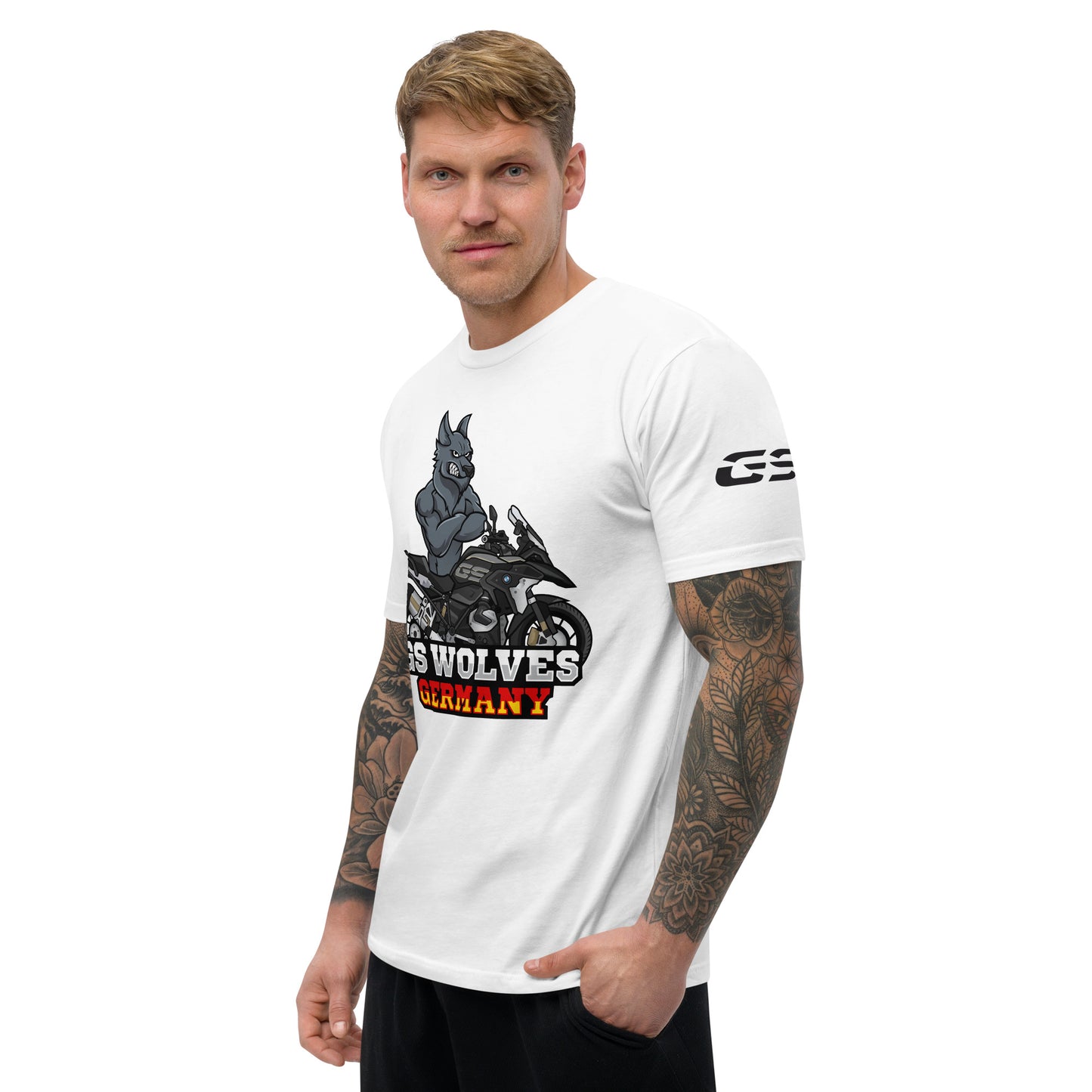 GS Wolves Logo + GS Wolves On Tour Design T-Shirt